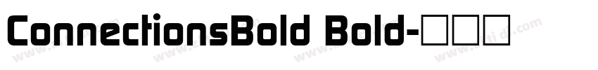 ConnectionsBold Bold字体转换